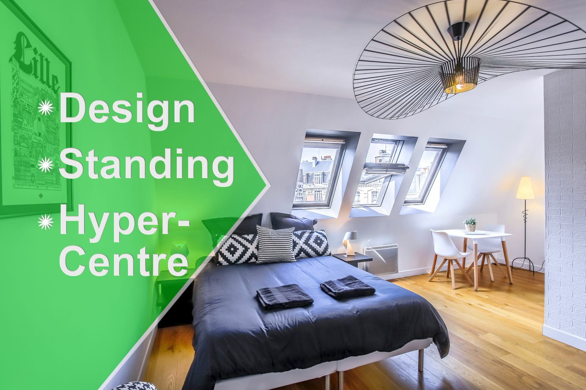 Appartement Design Hyper Centre Lille - Netflix Wifi Fibre - Parking Экстерьер фото